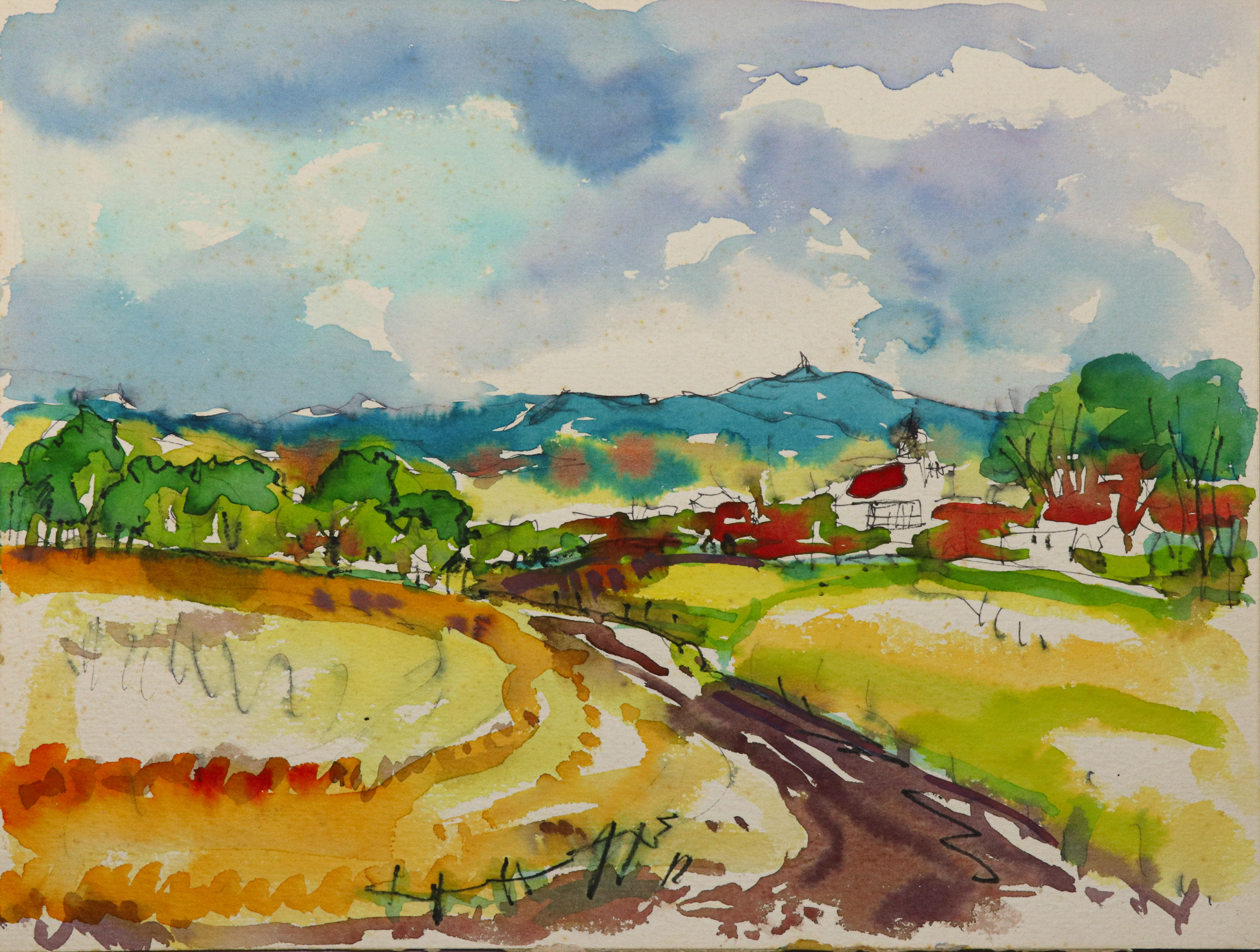 Feldweg vor Inselsberg